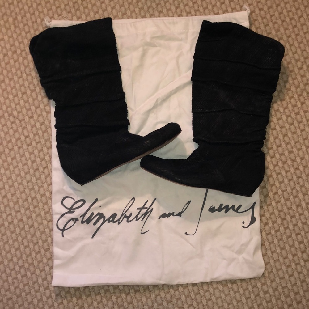 Elizabeth & James slouchy suede leather boot - 7